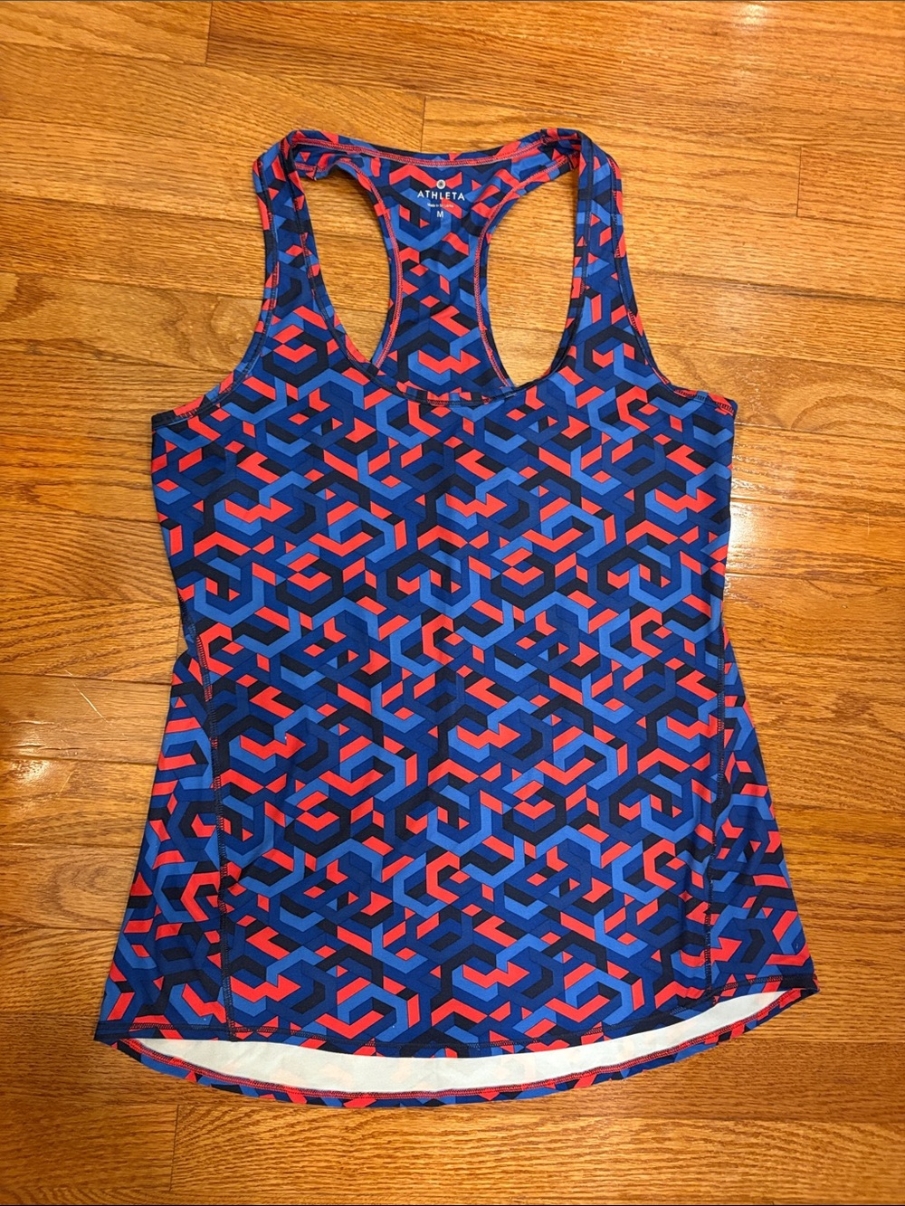 Athleta Women’s Blue & Red Racerback Tank